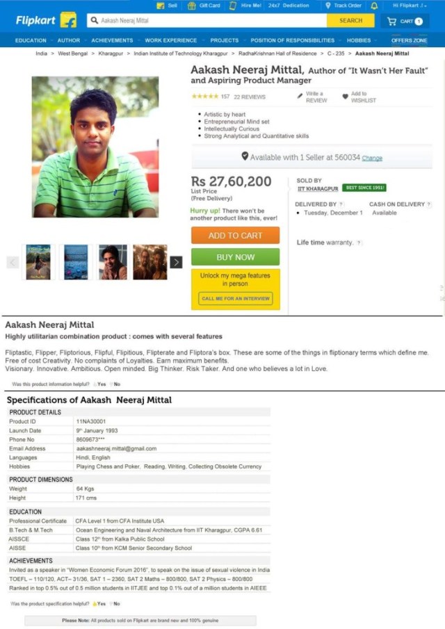 Flipkart resume