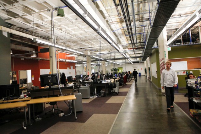 Offices at Facebook headquarters in Palo
